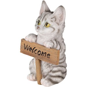 Decorazione gatto multicolore 12x9x19 cm 6PR3367