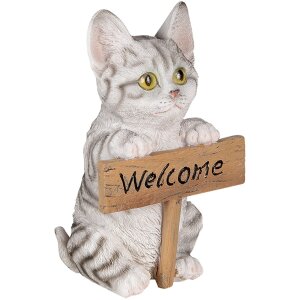 Decorazione gatto multicolore 12x9x19 cm 6PR3367