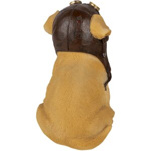 Decorazione cane marrone 14x10x16 cm 6PR3368