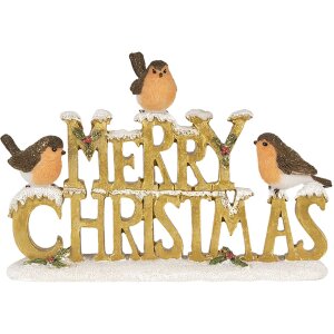 Deco Merry Xmas oro 21x4x13 cm 6PR3466