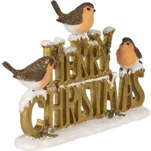 Deco Merry Xmas oro 21x4x13 cm 6PR3466