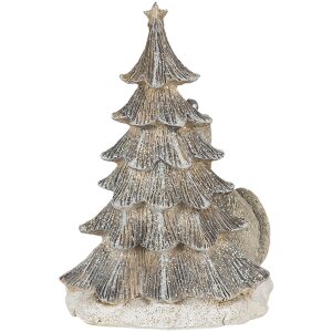 Decorazione Gatto sullalbero di Natale grigio 12x9x16 cm LED 6PR4629