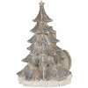 Decorazione Gatto sullalbero di Natale grigio 12x9x16 cm LED 6PR4629