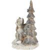 Decorazione Gatto sullalbero di Natale grigio 12x9x16 cm LED 6PR4629