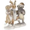 Decorazione Cani e gatti multicolore 13x5x12 cm 6PR4633
