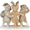 Decorazione Cani e gatti multicolore 13x5x12 cm 6PR4633