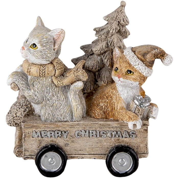 Decorazione cane e gatto multicolore 11x6x11 cm 6PR4635