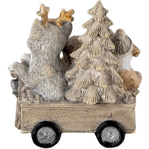 Decorazione Animali nel carro multicolore 9x7x11 cm 6PR4636
