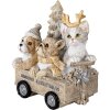 Decorazione Animali nel carro multicolore 9x7x11 cm 6PR4636