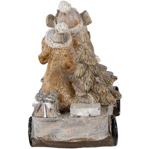 Decorazione Cani in carro multicolore 10x6x9 cm 6PR4637