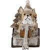 Decorazione Cani in carro multicolore 10x6x9 cm 6PR4637