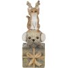 Decorazione Cane e gatto multicolore 5x5x13 cm 6PR4642