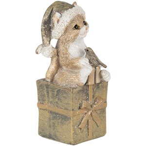 Decorazione Gatto multicolore 5x4x10 cm 6PR4643