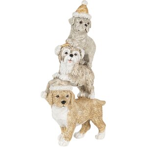 Decorazione Cani multicolore 10x4x18 cm 6PR4646
