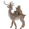 Decorazione Animali grigio 20x8x25 cm 6PR4652