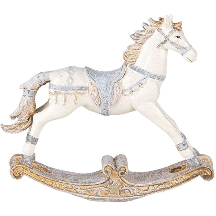 Decorazione Cavallo a dondolo multicolore 16x4x14 cm 6PR4657