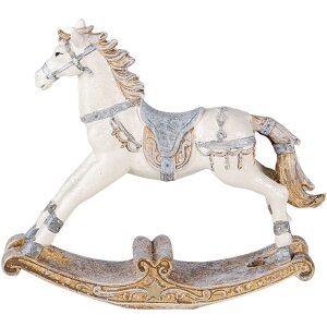 Decorazione Cavallo a dondolo multicolore 16x4x14 cm 6PR4657