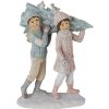 Decorazione Bambini con Albero di Natale multicolore 12x6x15 cm 6PR4662
