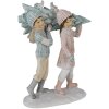 Decorazione Bambini con Albero di Natale multicolore 12x6x15 cm 6PR4662