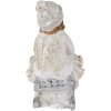 Decorazione bambino su slitta bianco 10x5x10 cm 6PR4665