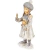 Decorazione Bambino grigio 8x7x19 cm 6PR4667