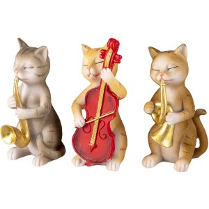 Decorazione gatti bianchi 14x6x10 cm 6PR4683