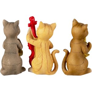 Decorazione gatti bianchi 14x6x10 cm 6PR4683