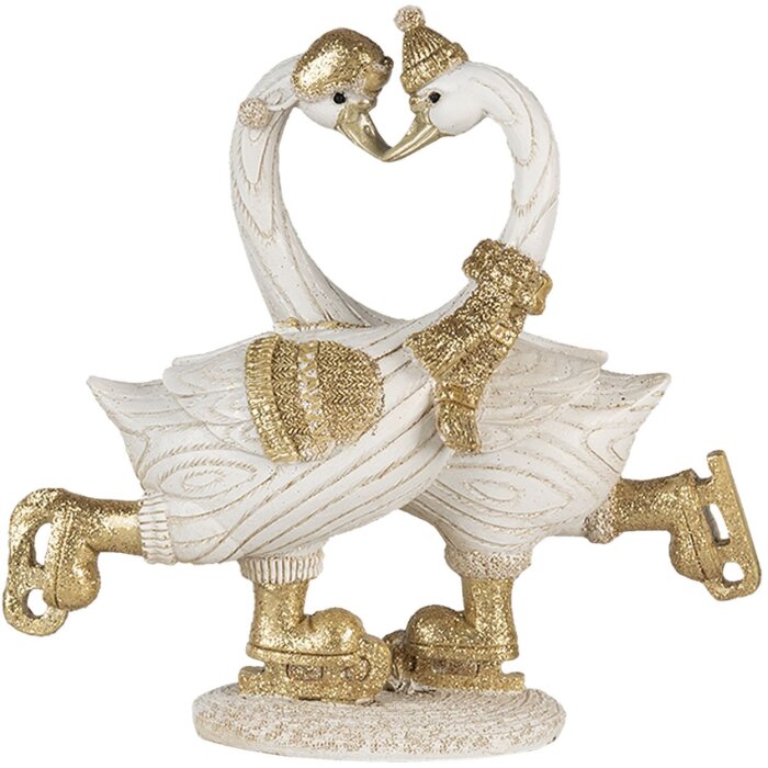 Decorazione Cigni bianchi 18x8x17 cm 6PR4686