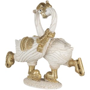 Decorazione Cigni bianchi 18x8x17 cm 6PR4686