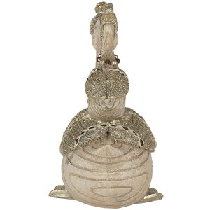 Decorazione Cigni beige 11x6x10 cm 6PR4687