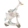Decorazione oca su monopattino bianco 14x6x19 cm 6PR4688