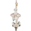 Decorazione oca su monopattino bianco 14x6x19 cm 6PR4688