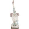 Decorazione oca su monopattino bianco 14x6x19 cm 6PR4688
