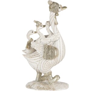 Decorazione Oche bianche 10x5x18 cm 6PR4689