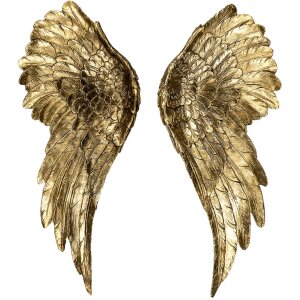 Decorazione Ali (2 pezzi) oro 22x6x55 cm 6PR4691