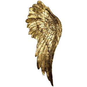 Decorazione Ali (2 pezzi) oro 22x6x55 cm 6PR4691