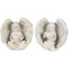 Decorazione angelo crema 10x6x10 cm 6PR4708