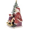 Decorazione Babbo Natale con bambino multicolore 16x13x22 cm 6PR4714