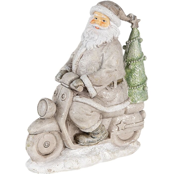Babbo Natale argento 12x6x14 cm 6PR4725