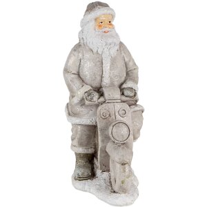 Babbo Natale argento 12x6x14 cm 6PR4725