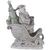 Decorazione Babbo Natale in slitta argento 10x6x13 cm 6PR4727