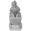 Decorazione Babbo Natale in slitta argento 10x6x13 cm 6PR4727