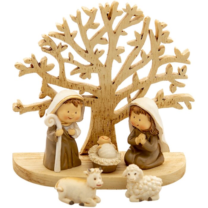 Figure del presepe marrone 11x5x10 cm 6PR4743