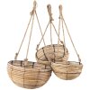Cestini sospesi verticali (set di 3) marrone Ø 28x15 - 24x14 - 20x11 cm 6RO0511