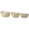 Cestino (set di 3) bianco Ø 26x20 - Ø 23x17 - Ø 20x11 cm 6RO0527