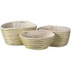 Cestino (set di 3) bianco Ø 26x20 - Ø 23x17 - Ø 20x11 cm 6RO0527