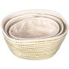 Cestino (set di 3) bianco Ø 26x20 - Ø 23x17 - Ø 20x11 cm 6RO0527