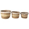 Cestino (set di 3) multicolore Ø 32x25 - Ø 28x21 - Ø 24x18 cm 6RO0536
