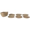 Sottobicchiere (6 pezzi) marrone 13x8x7 - Ø 10 6RO0537