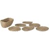 Sottobicchiere (6 pezzi) marrone 13x8x7 - Ø 10 6RO0537